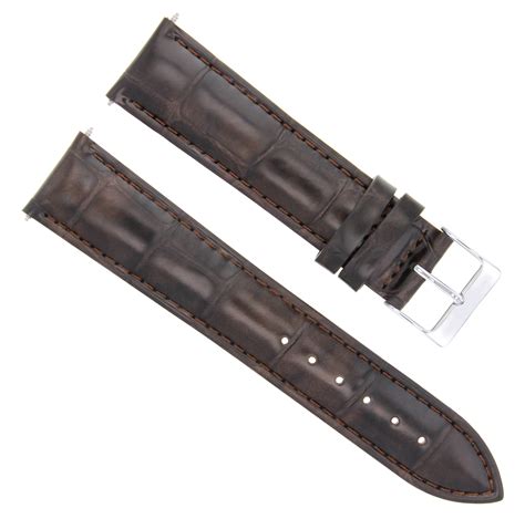 omega 19mm leather watch bands